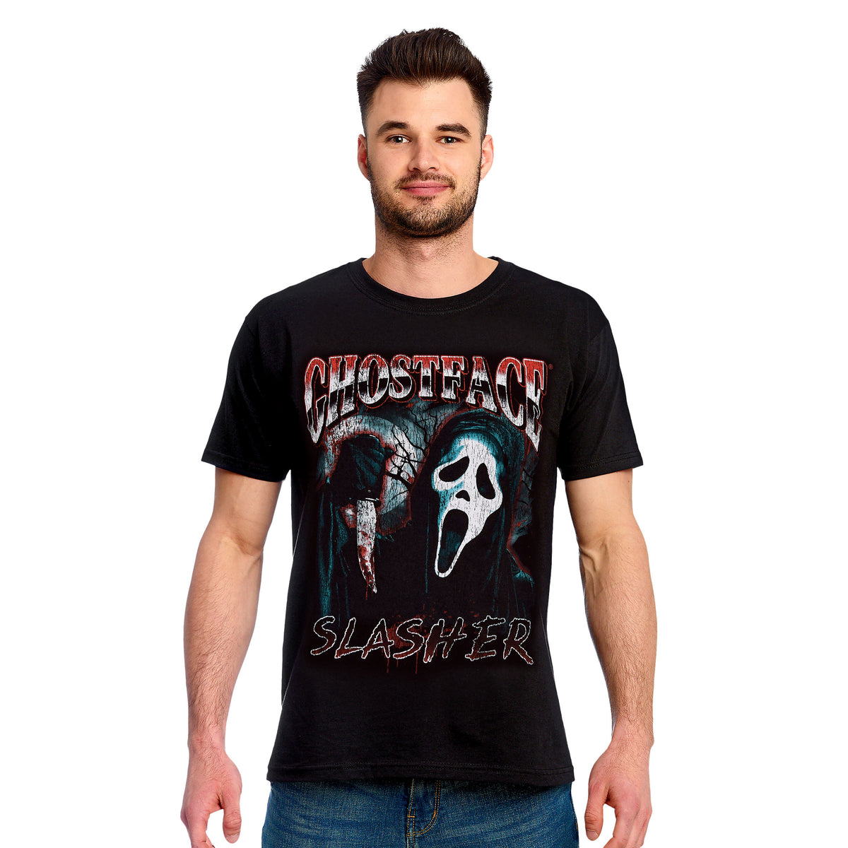Imagen del producto Scream Ghost Face - Camiseta Slasher negra
