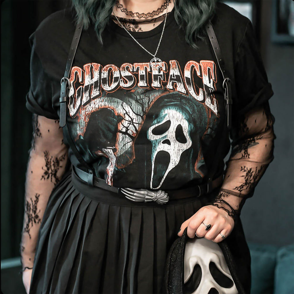 Imagen del producto Scream Ghost Face - Camiseta Slasher negra