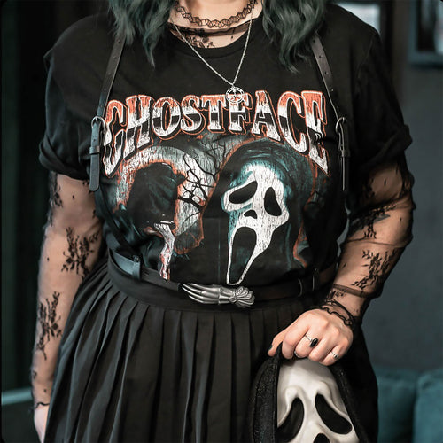 Imagen del producto Scream Ghost Face - Camiseta Slasher negra