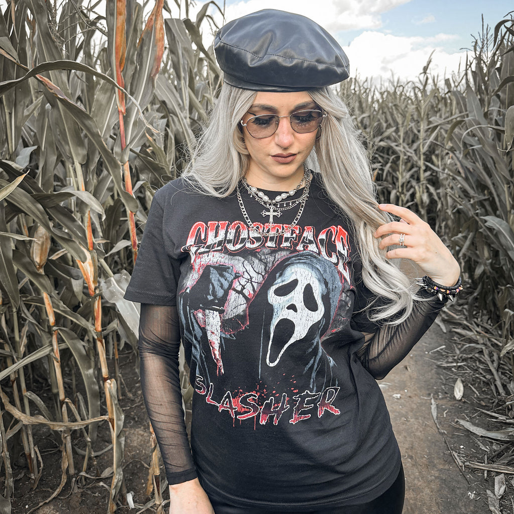 Imagen del producto Scream Ghost Face - Camiseta Slasher negra
