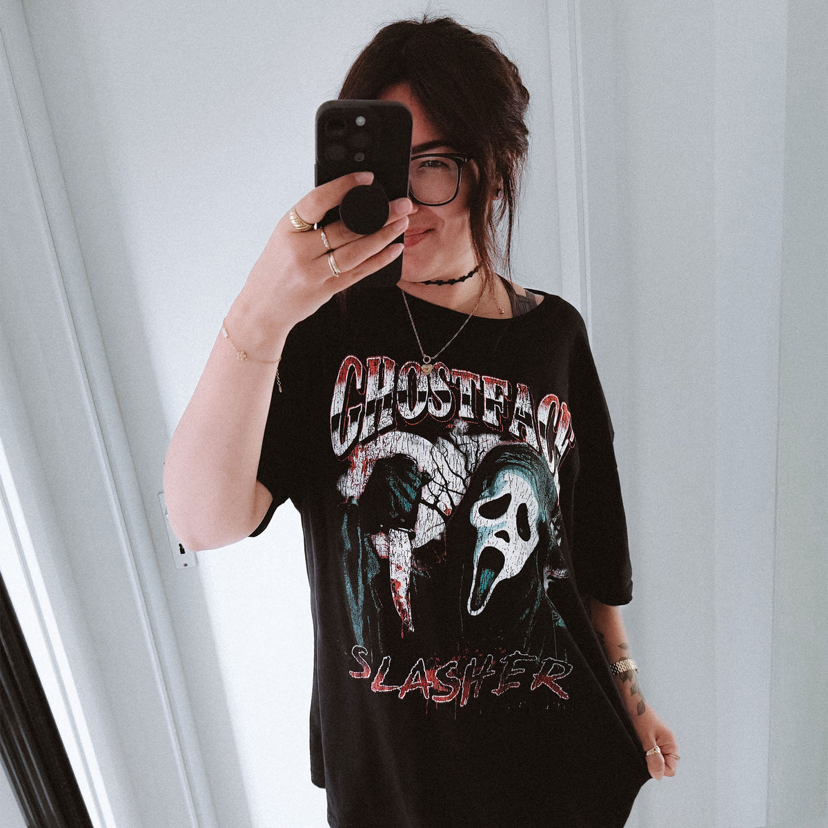 Imagen del producto Scream Ghost Face - Camiseta Slasher negra