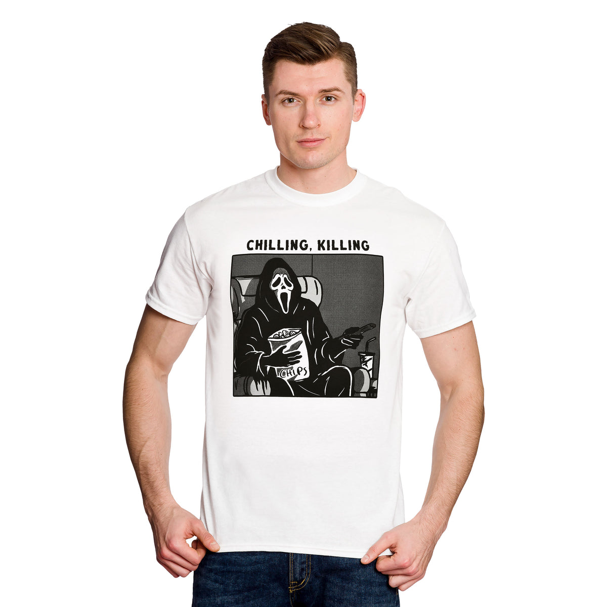 Imagen del producto Ghost Face - Camiseta blanca Chilling, Killing