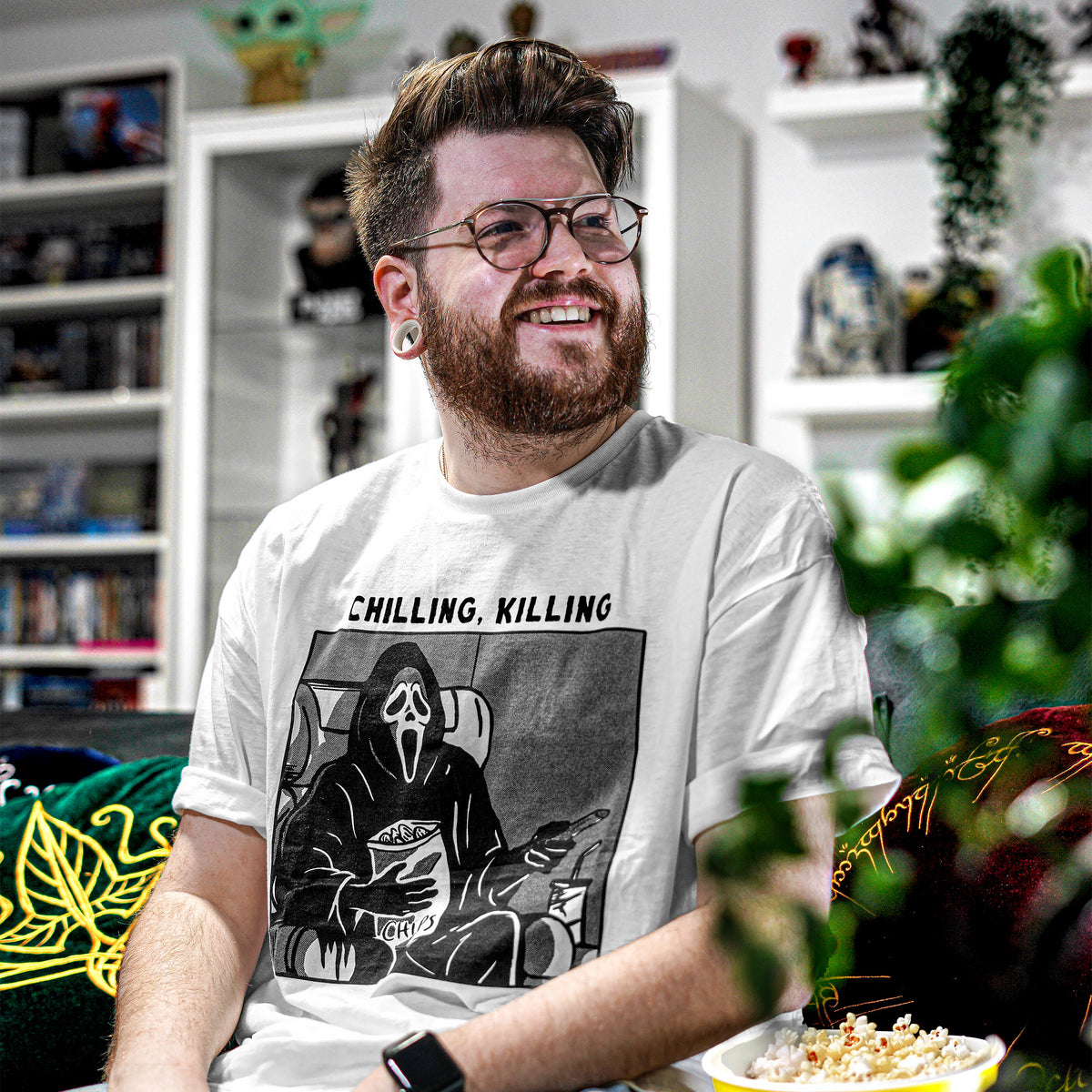 Imagen del producto Ghost Face - Camiseta blanca Chilling, Killing