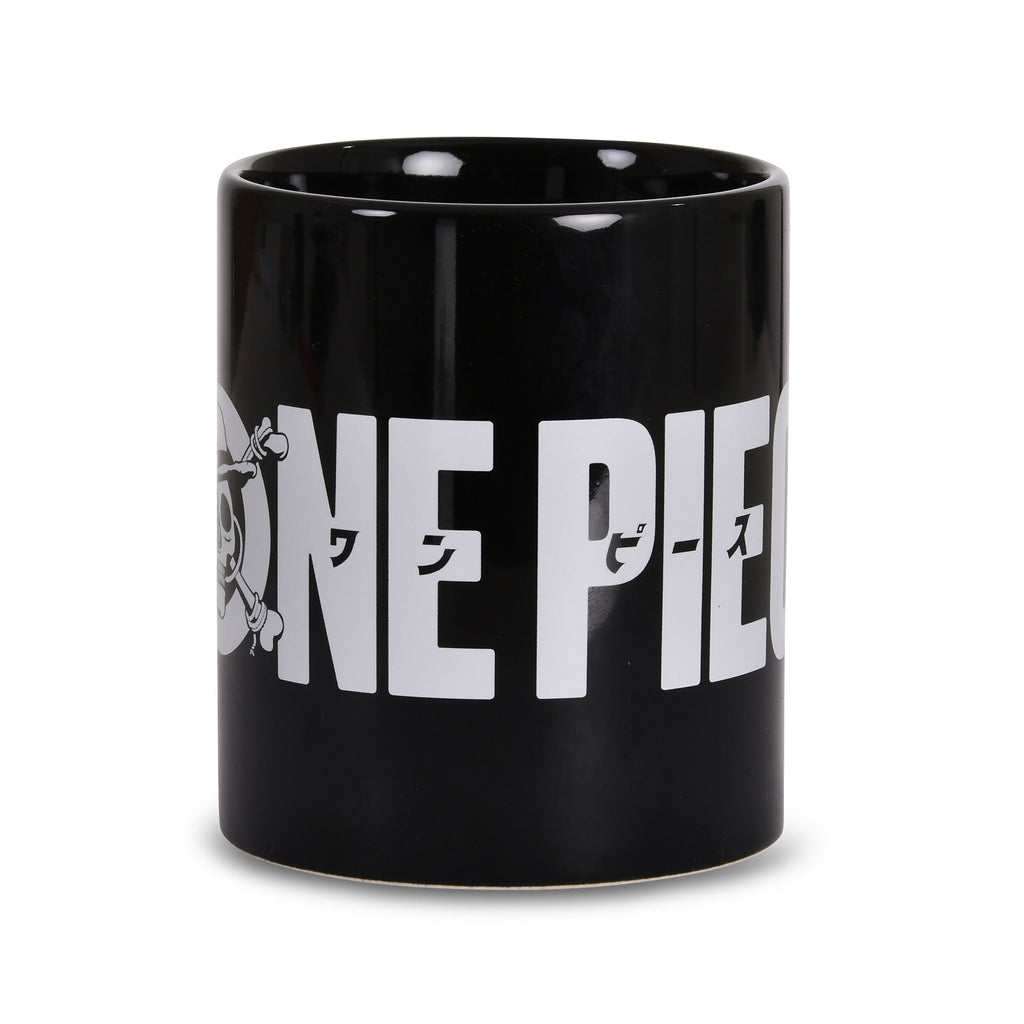 Imagen del producto Taza de logotipo de serie en blanco y negro - One Piece