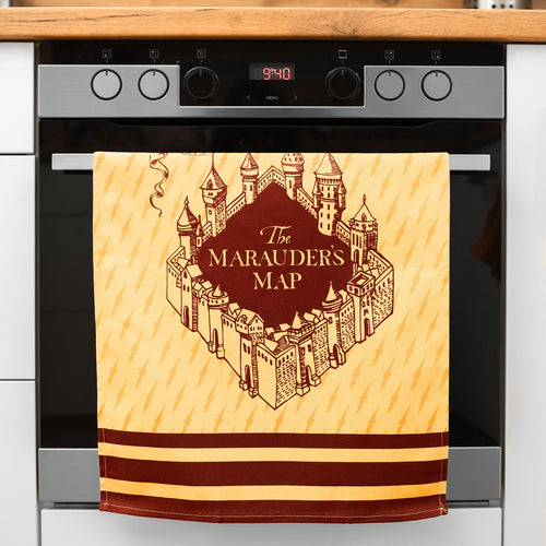 Imagen del producto Set de paños de cocina de Hogwarts y Mapa del Merodeador - Harry Potter