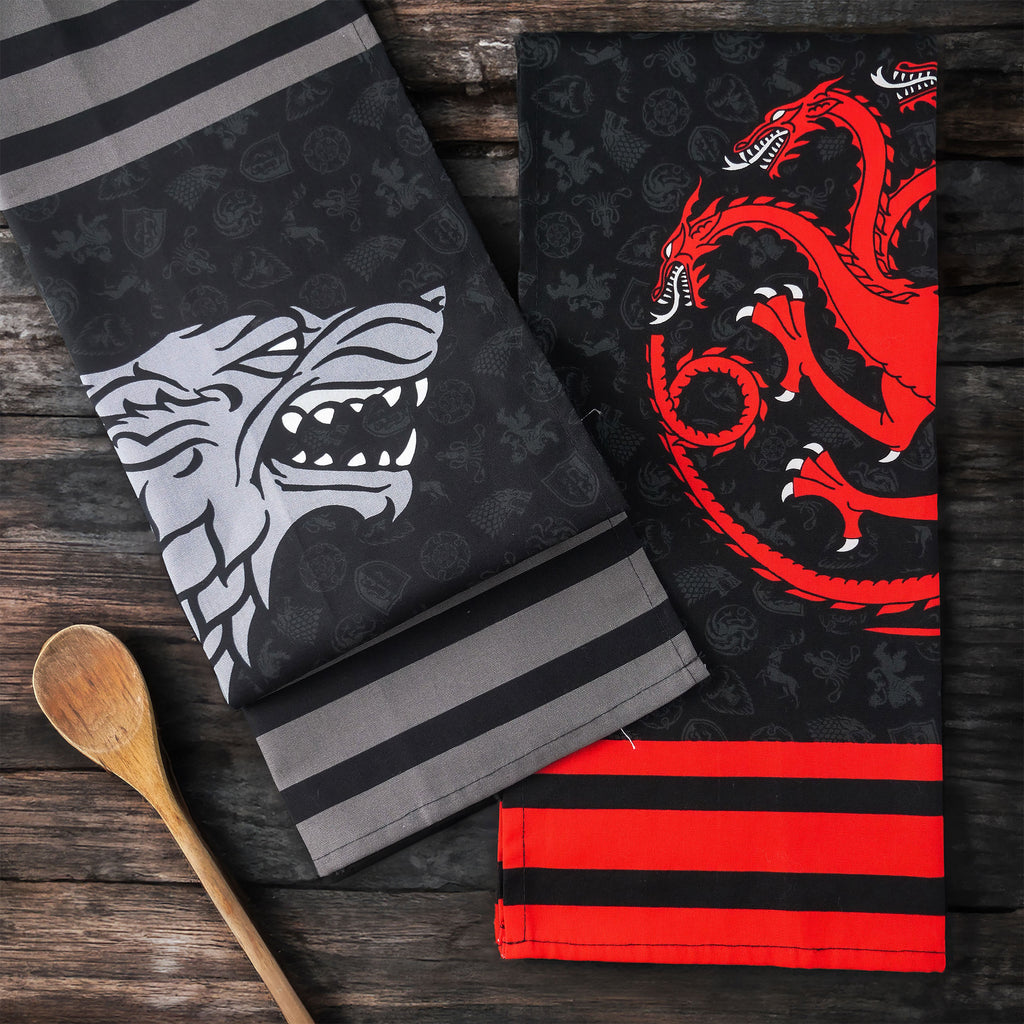 Imagen del producto Set de paños de cocina Stark y Targaryen - Juego de Tronos