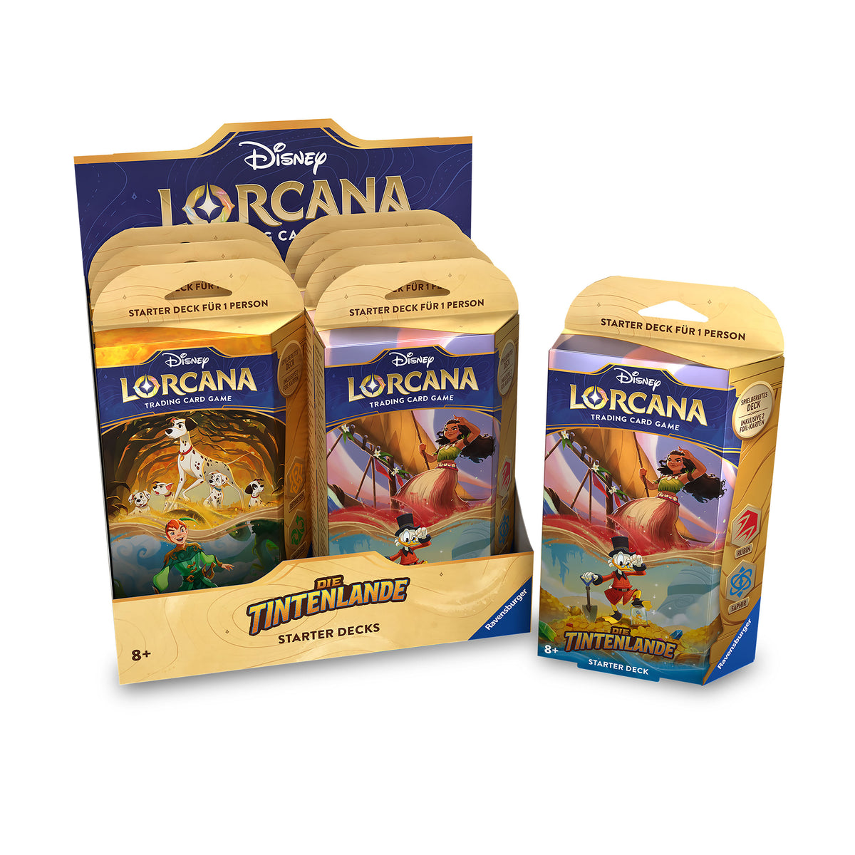 Imagen del producto Disney Lorcana Starter Set Display - El juego de cartas coleccionables de Tintenlande