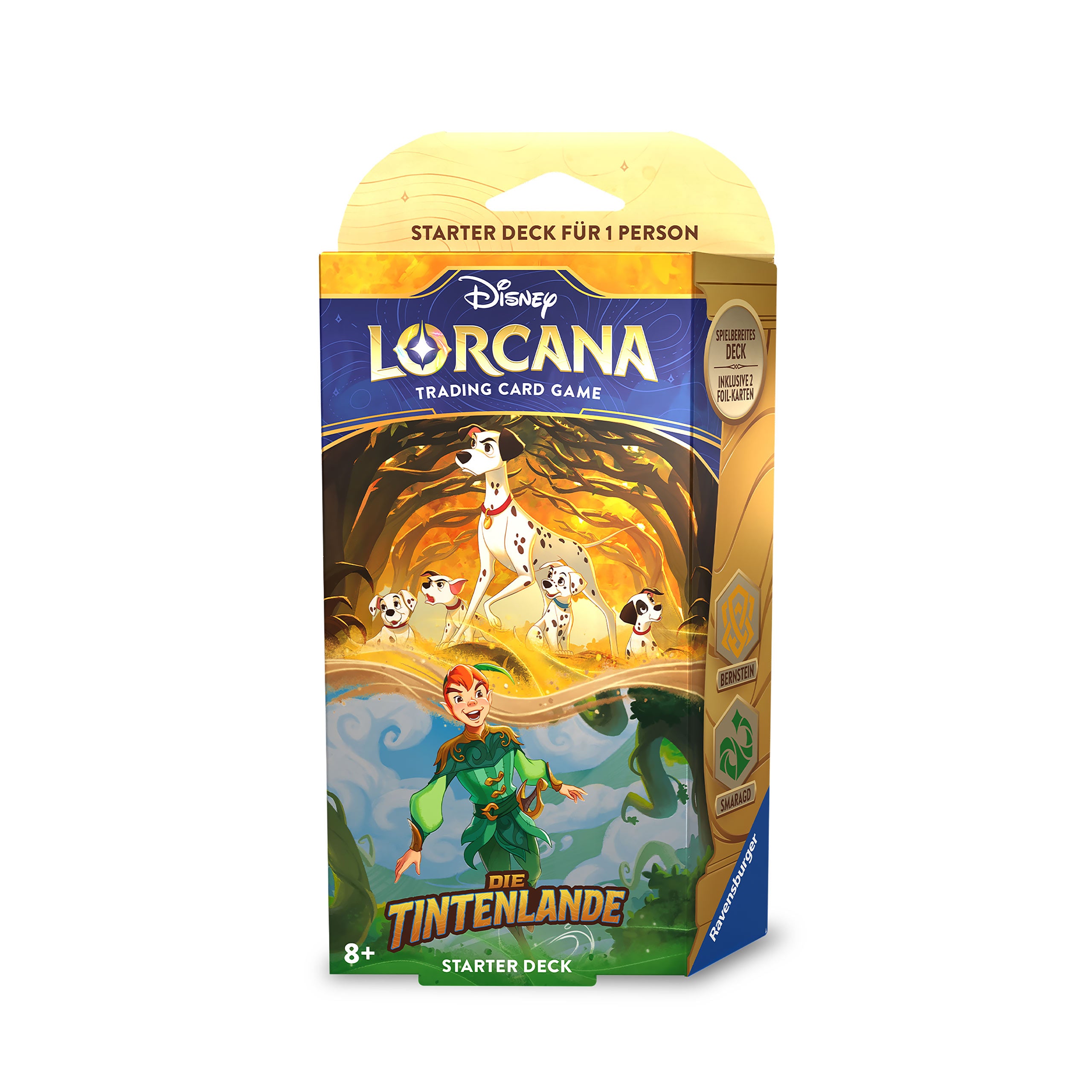 Imagen del producto Disney Lorcana Ámbar y Esmeralda Starter Set - El juego de cartas comerciales de Tintenlande