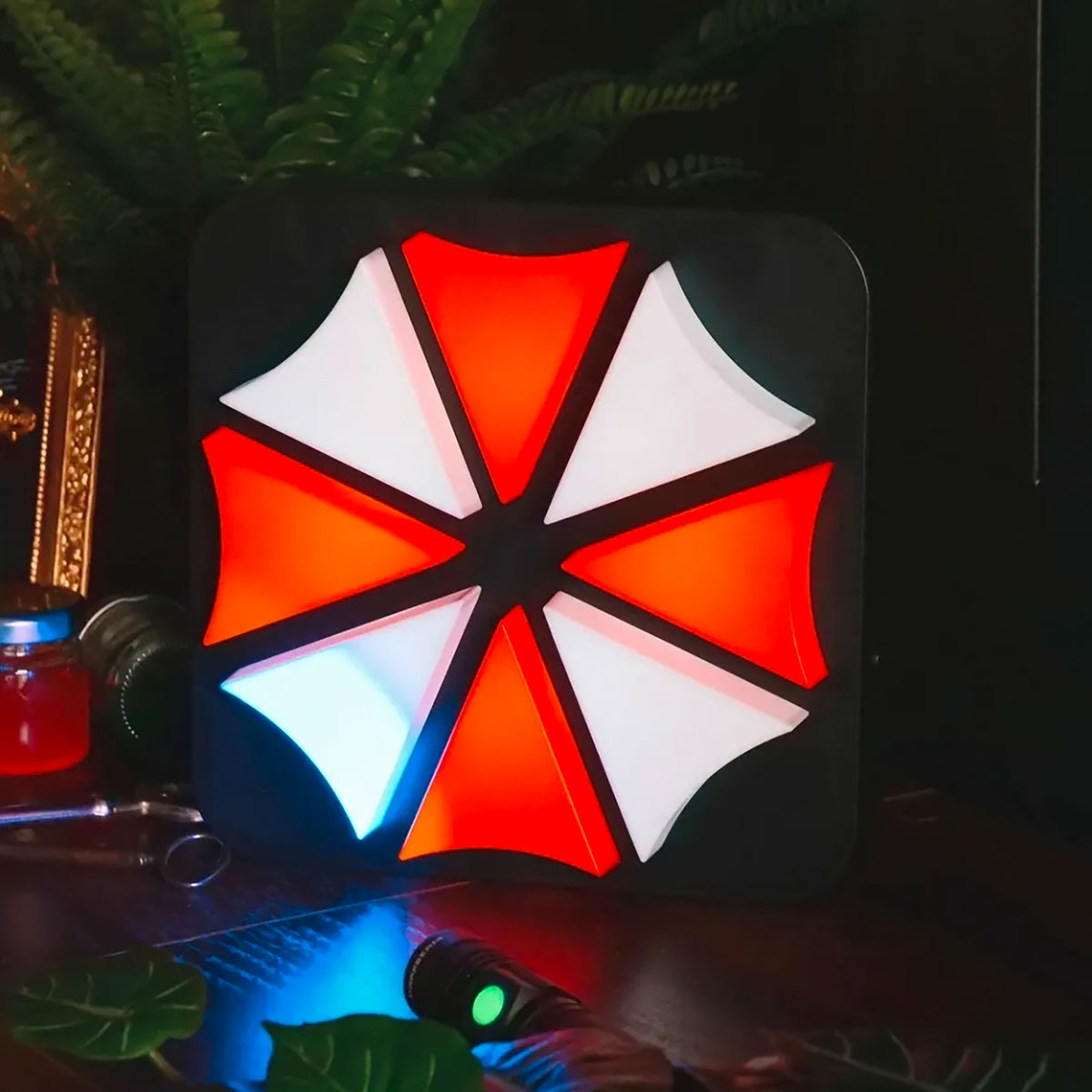 Imagen del producto Resident Evil - Lámpara con el logo de la Corporación Umbrella