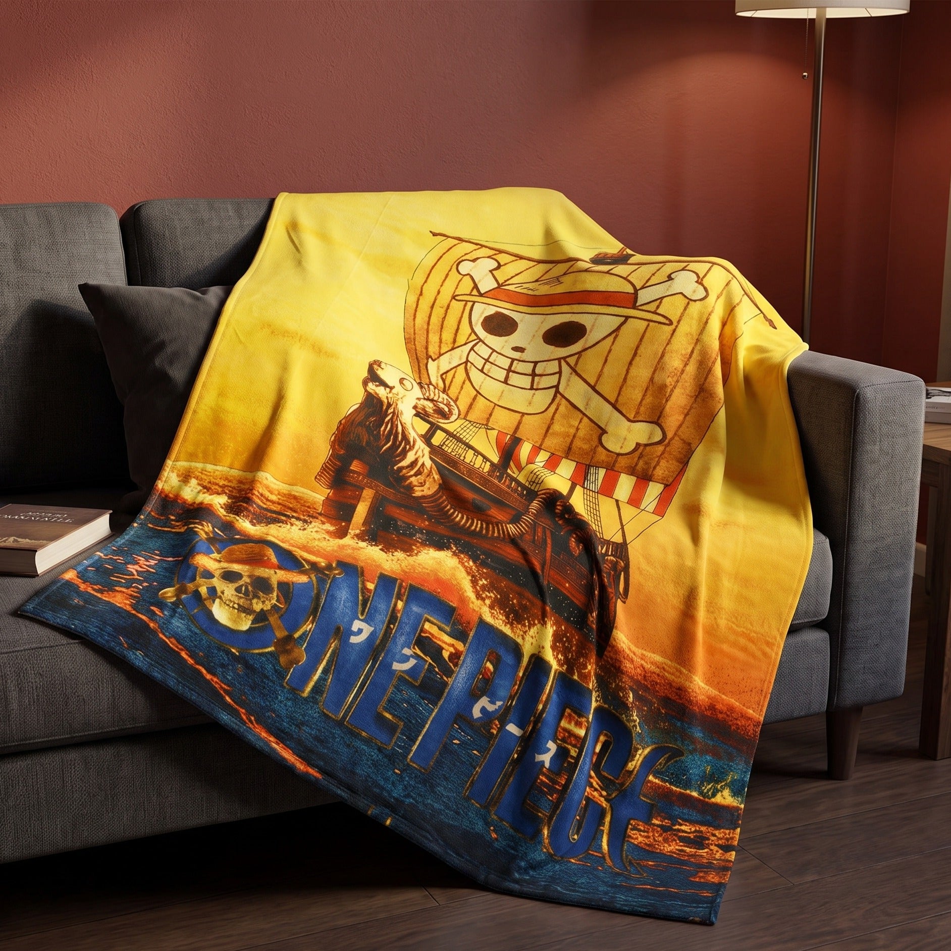 Imagen del producto One Piece - Manta de forro polar Going Merry