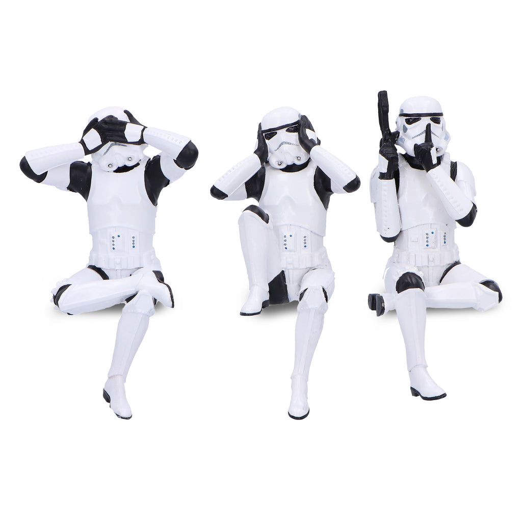 Imagen del producto Set de figuras Original Stormtrooper Don't See Hear Speak sentado