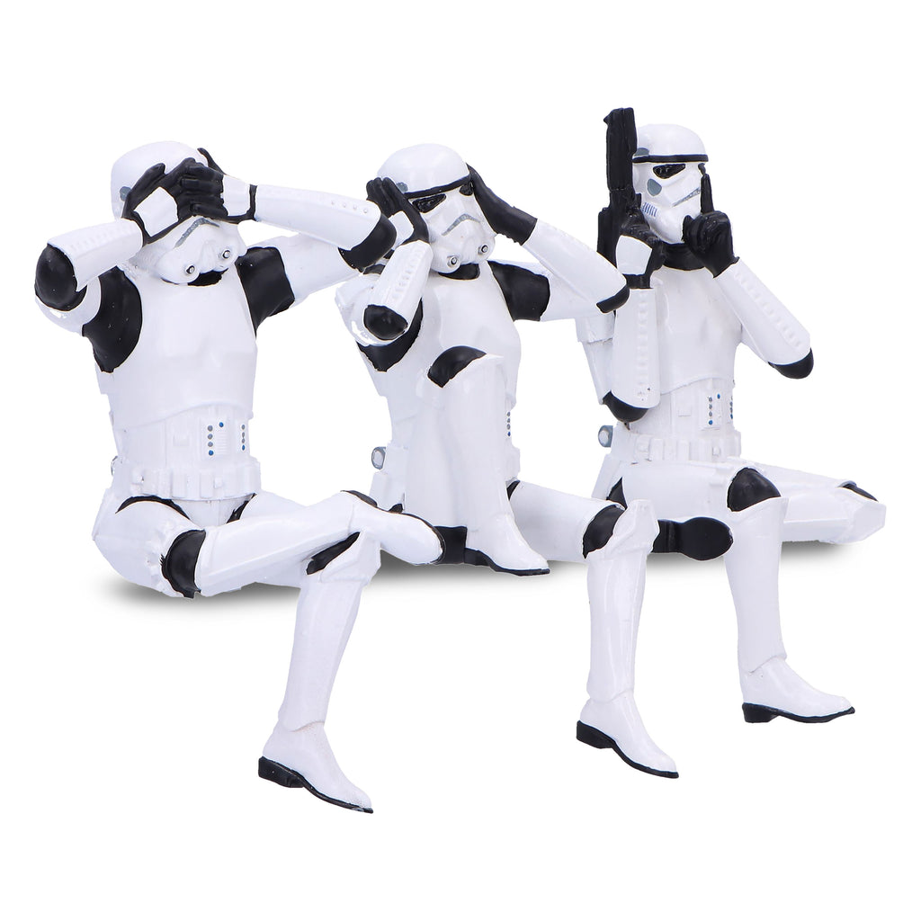 Imagen del producto Set de figuras Original Stormtrooper Don't See Hear Speak sentado