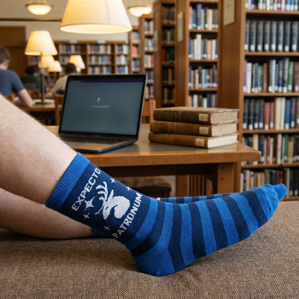 Imagen del producto Harry Potter - Calcetines Expecto Patronum azules