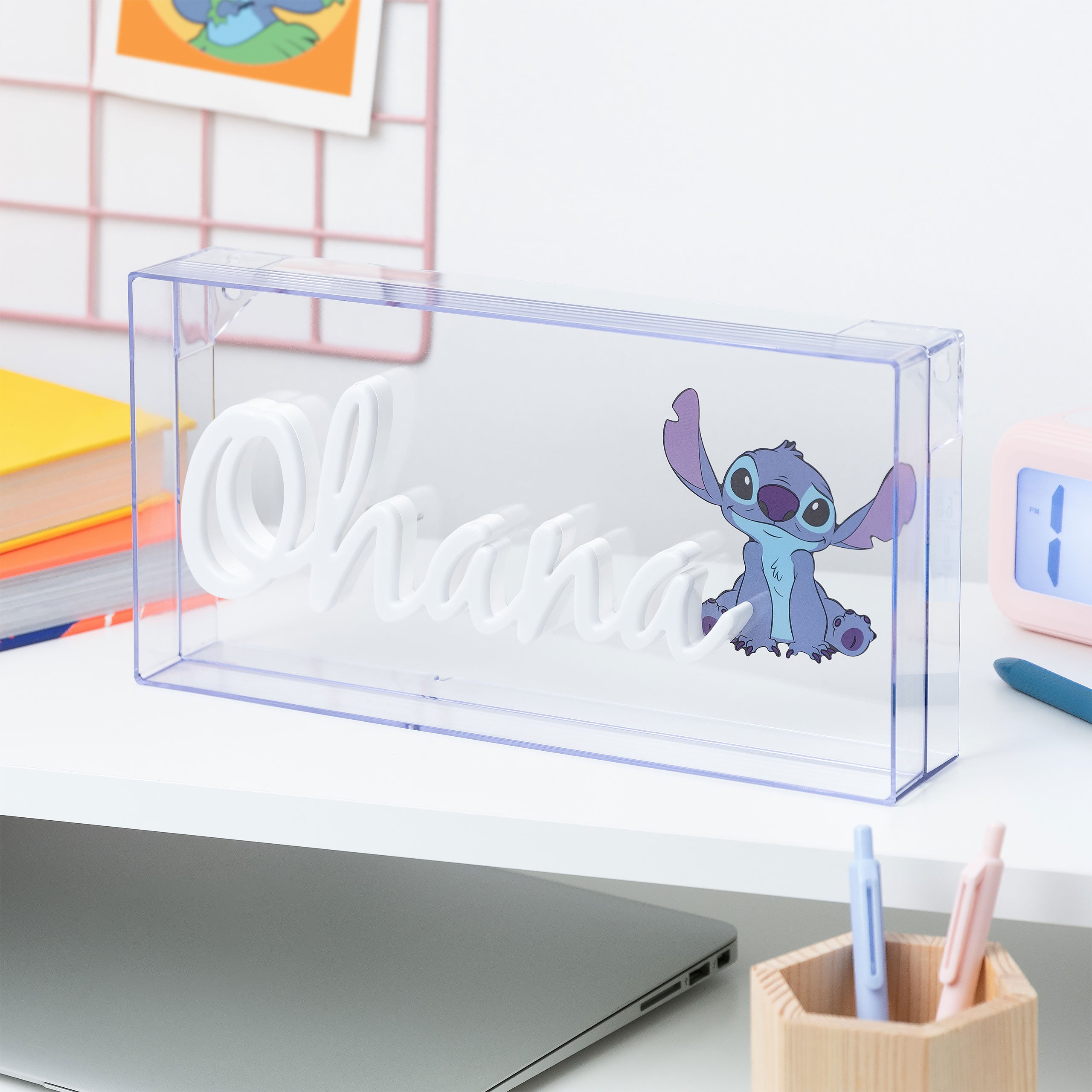 Imagen del producto Lámpara de neón Stitch Ohana - Lilo & Stitch