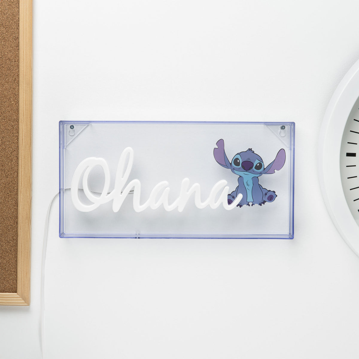 Imagen del producto Lámpara de neón Stitch Ohana - Lilo & Stitch