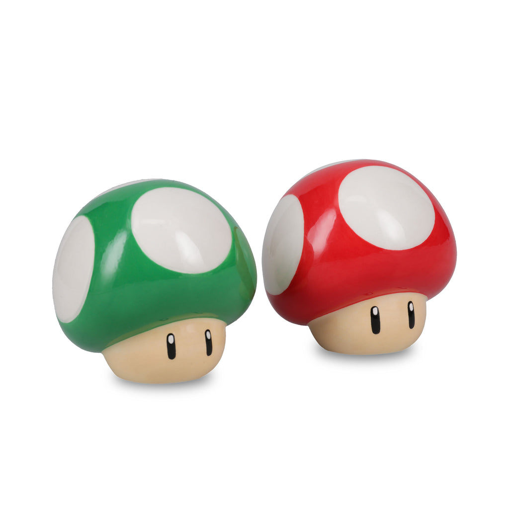 Imagen del producto Super Mario - Super Hongo y 1 UP Hongo Salero & Pimentero