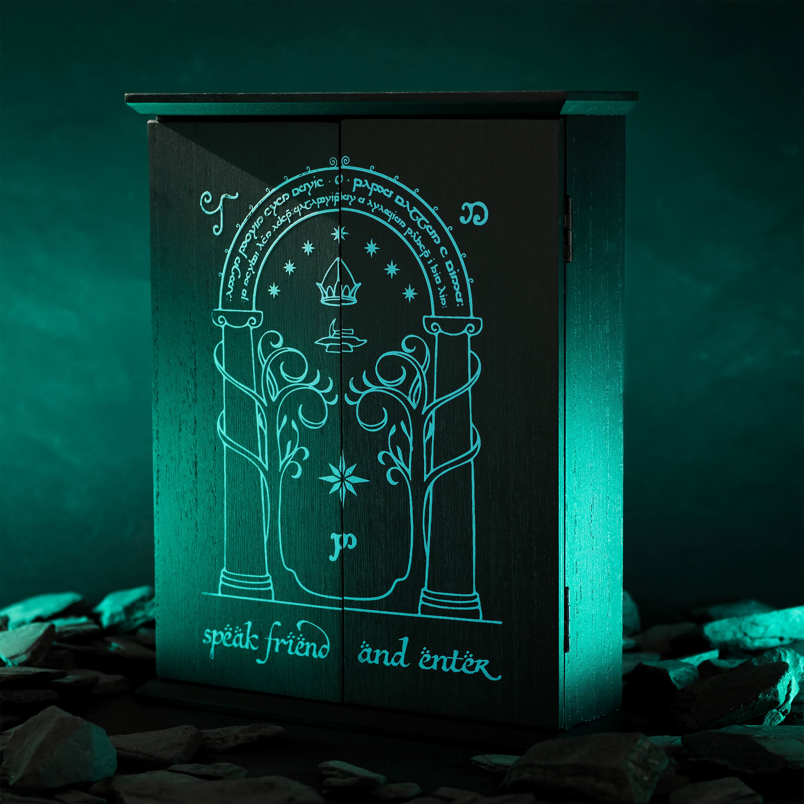 Imagen del producto El Señor de los Anillos - Caja de Llaves Las Puertas de Durin con Efecto Glow in the Dark