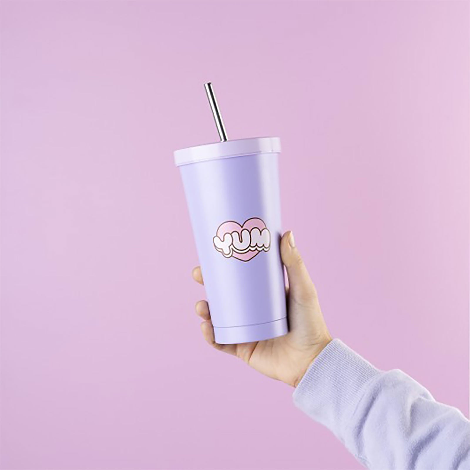 Imagen del producto Pusheen - Disfruta de cada día vaso con pajita