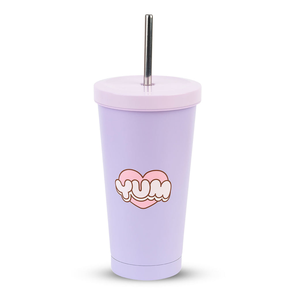 Imagen del producto Pusheen - Disfruta de cada día vaso con pajita