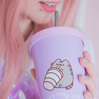 Imagen del producto Pusheen - Disfruta de cada día vaso con pajita