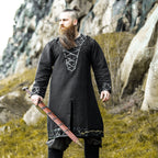 Imagen del producto Túnica vikinga medieval negra
