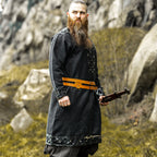 Imagen del producto Túnica vikinga medieval negra