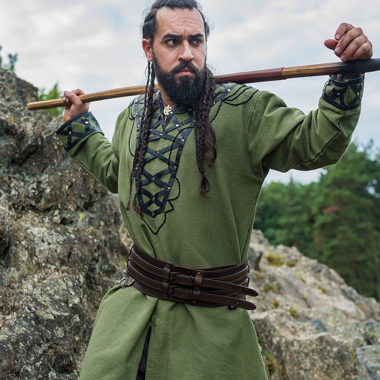 Product image Medieval Viking Tunic Green