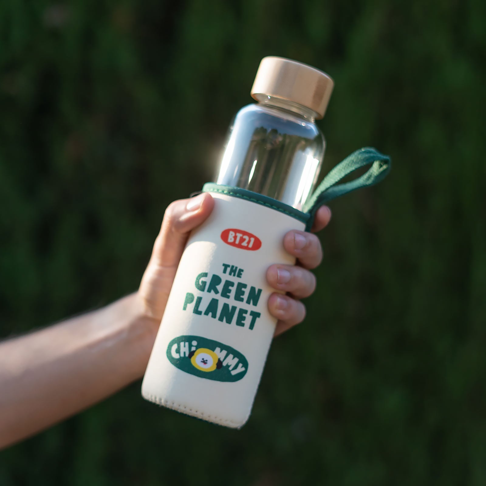 Imagen del producto Line Friends - BT21 Green Planet Chimmy Botella de agua
