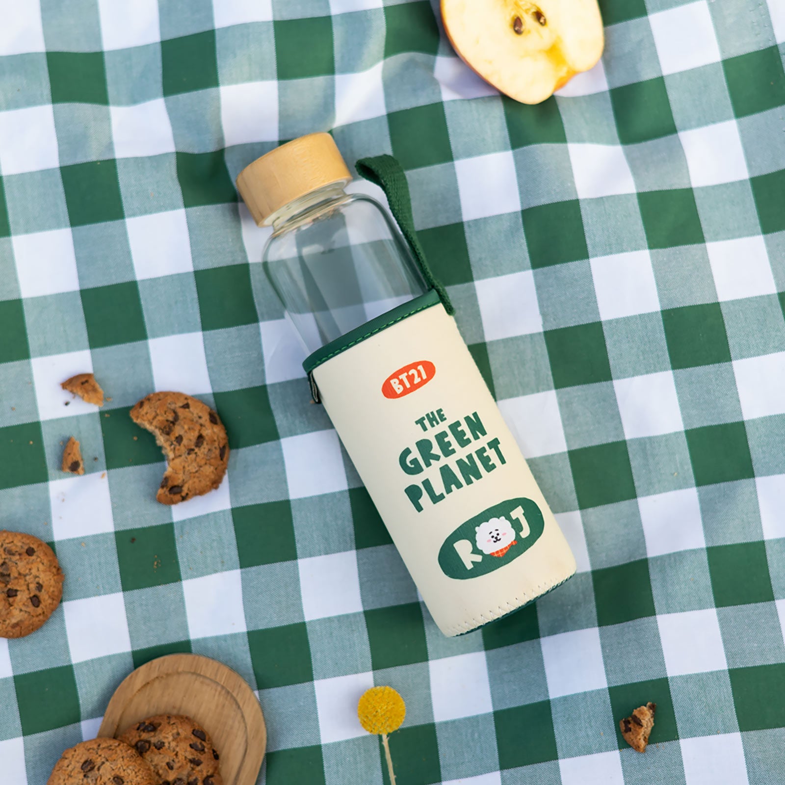 Imagen del producto Line Friends - BT21 Green Planet RJ Botella de agua