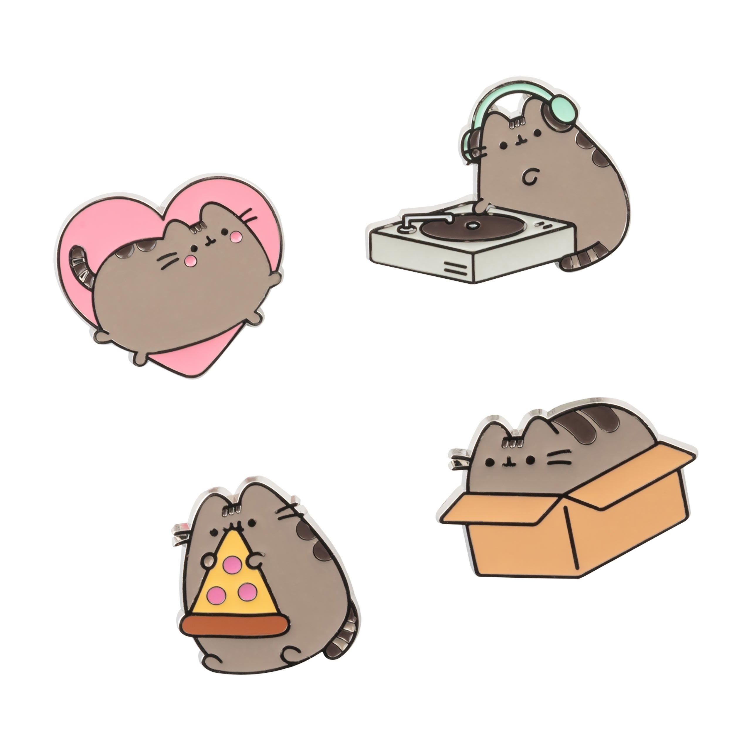 Imagen del producto Pusheen - Set de 4 pines
