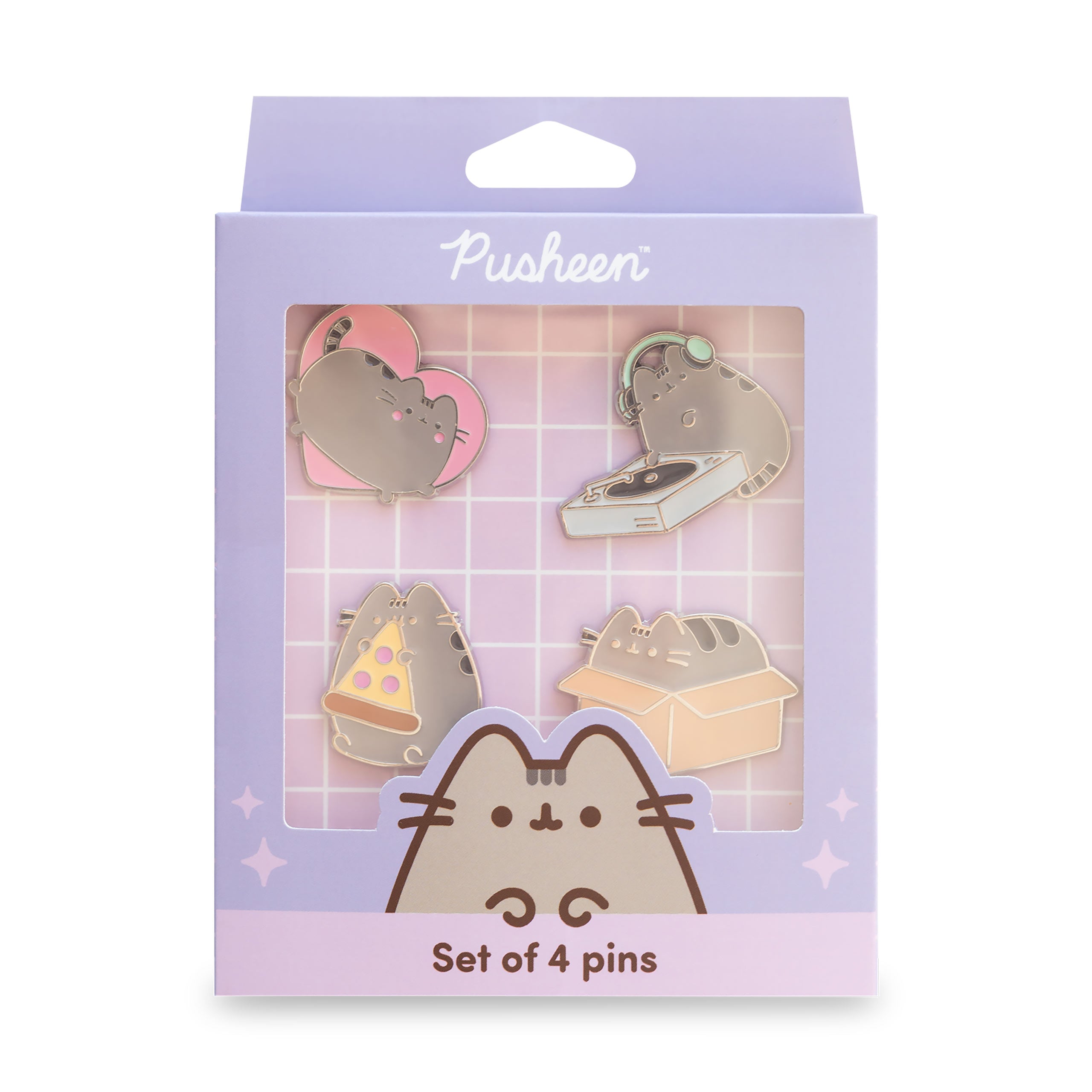 Imagen del producto Pusheen - Set de 4 pines