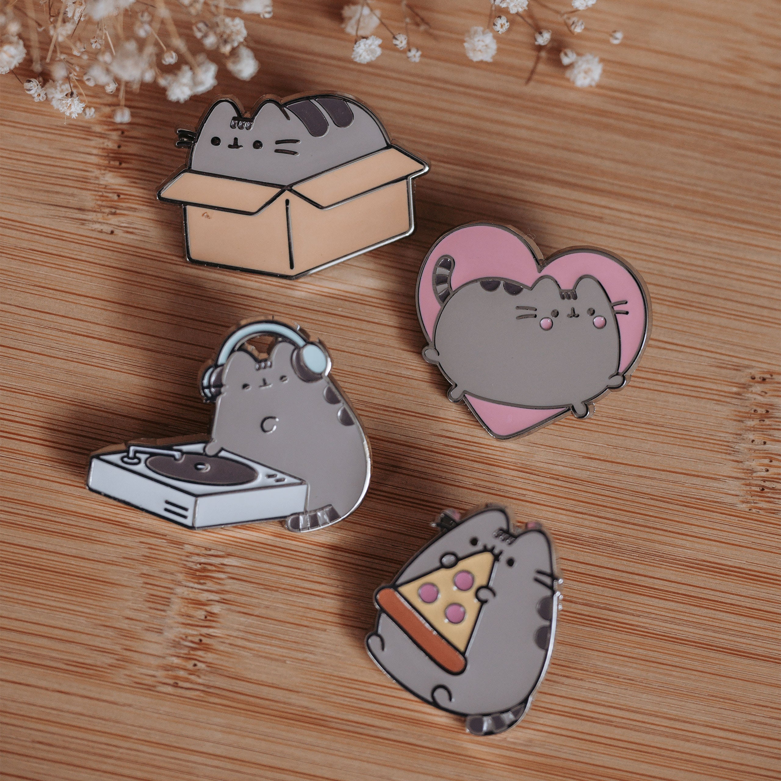 Imagen del producto Pusheen - Set de 4 pines