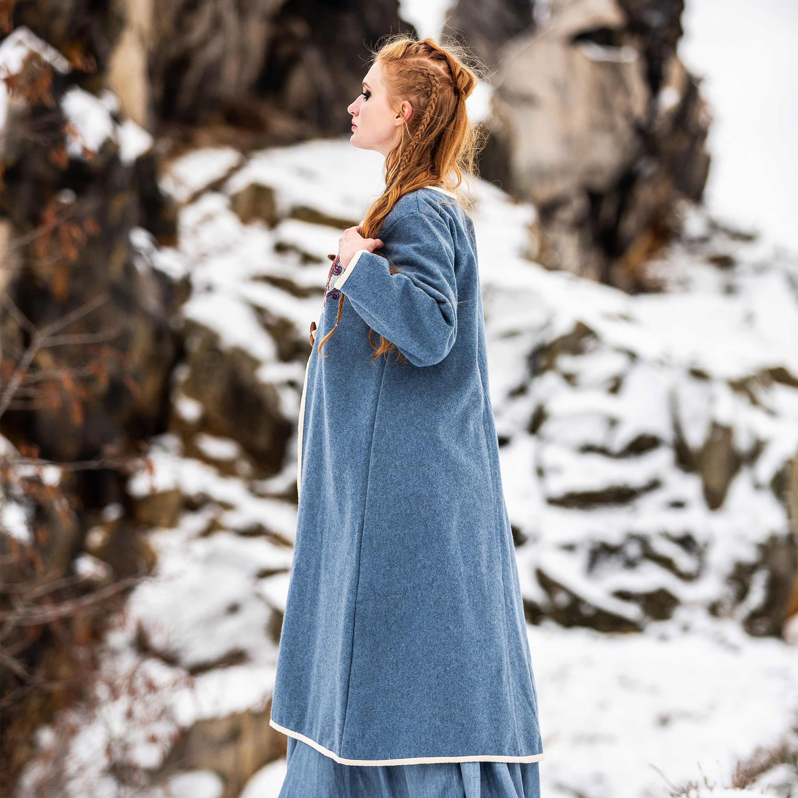 Imagen del producto Manto Birka medieval azul