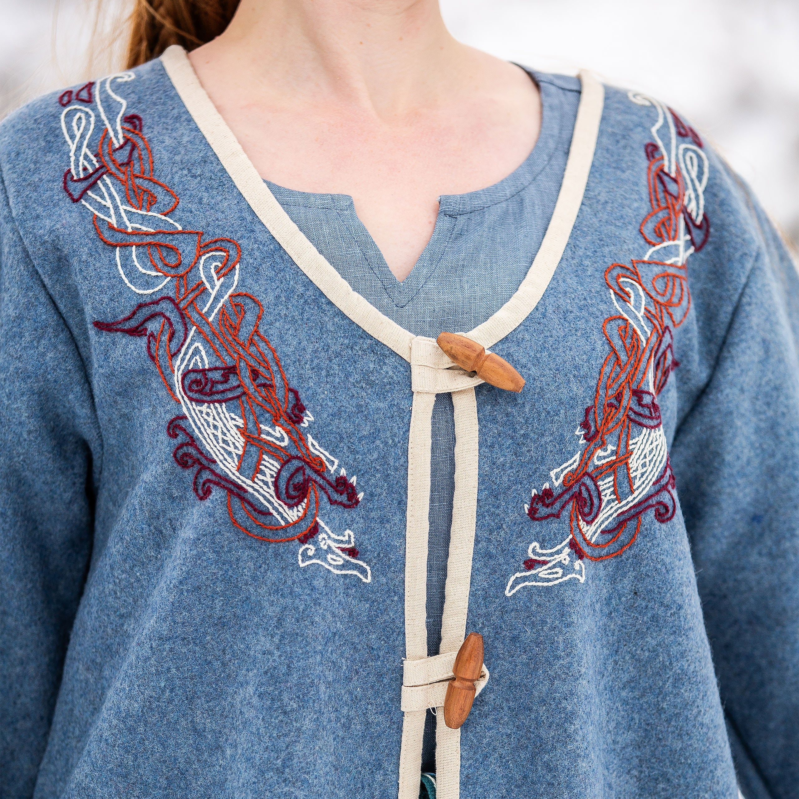 Imagen del producto Manto Birka medieval azul