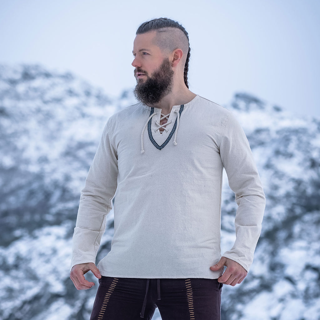 Imagen del producto Camisa medieval con borde natural