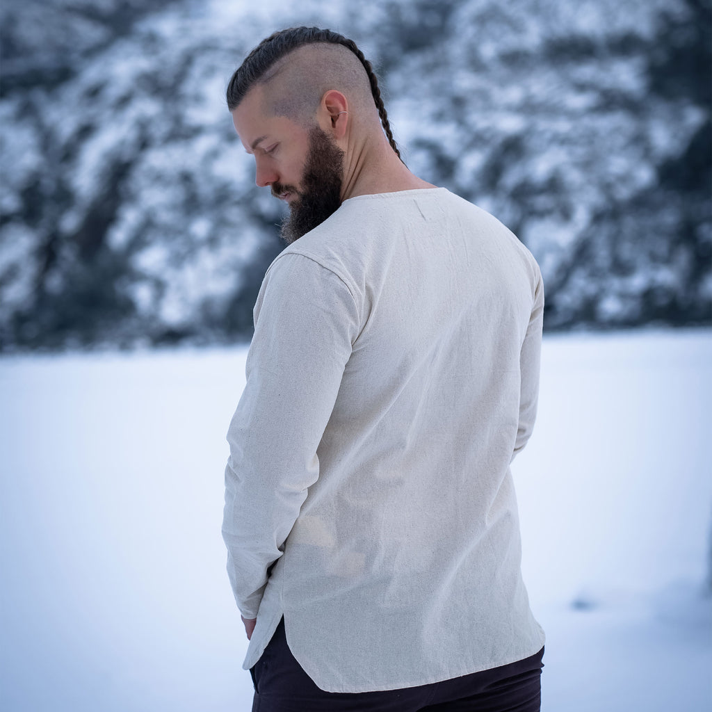 Imagen del producto Camisa medieval con borde natural