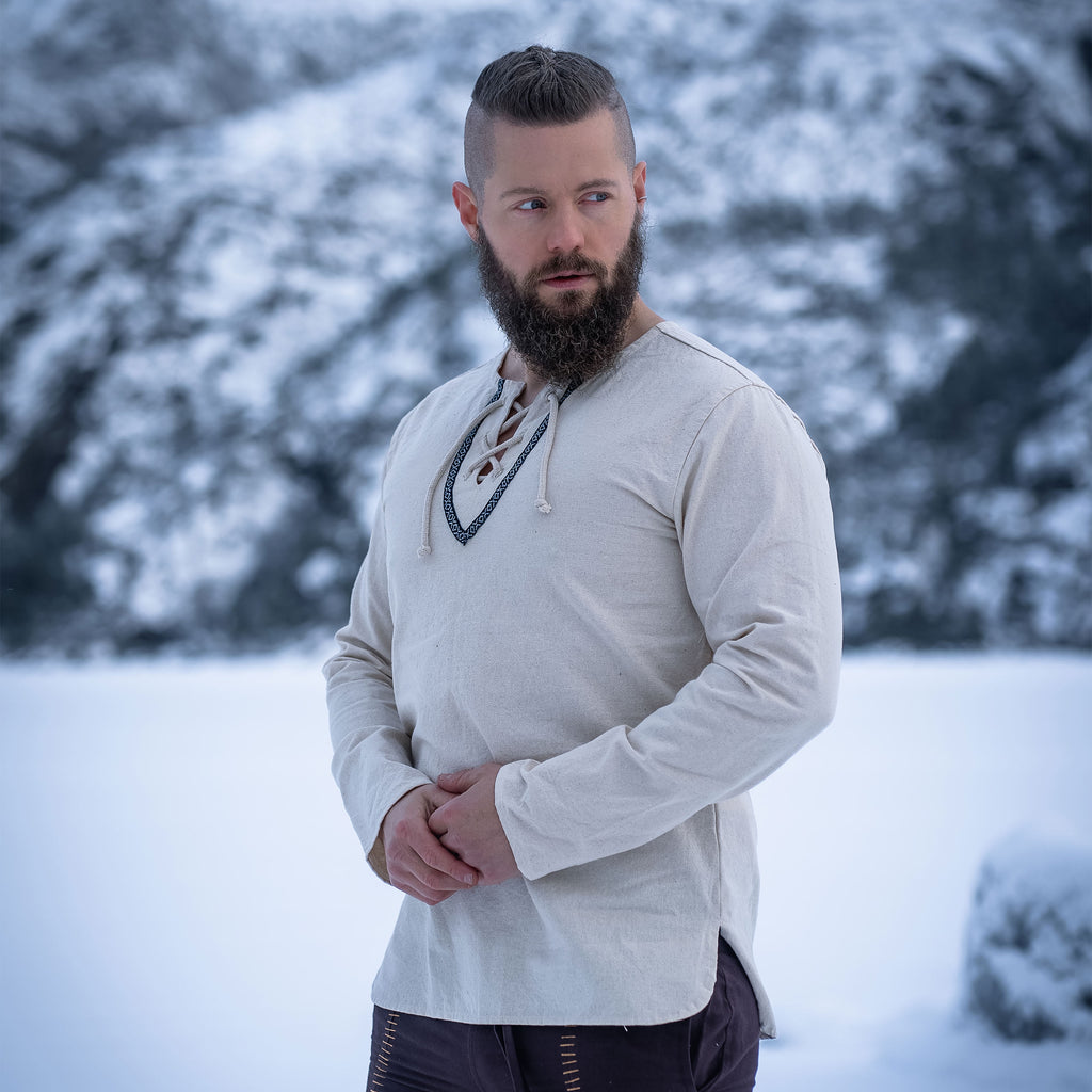 Imagen del producto Camisa medieval con borde natural