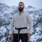 Imagen del producto Camisa medieval con cordones natural