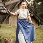 Imagen del producto Falda medieval de doble capa azul-beige