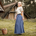 Imagen del producto Falda medieval de doble capa azul-beige