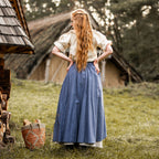 Imagen del producto Falda medieval de doble capa azul-beige
