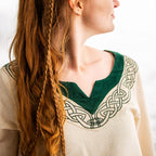 Product image Medieval Dress with Embroidery Beige-Green