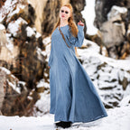 Imagen del producto Vestido medieval de lino azul