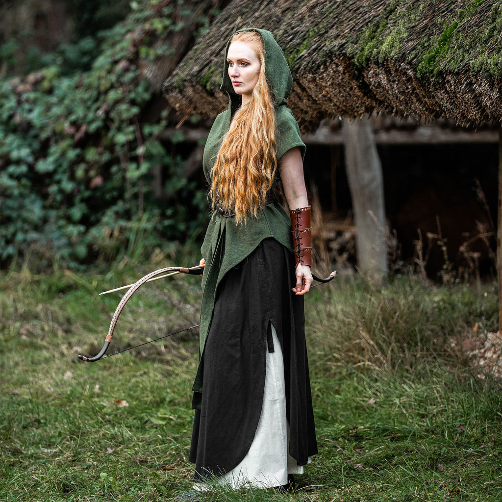 Imagen del producto Túnica Medieval de Manga Corta con Cinturón Verde