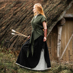 Imagen del producto Túnica Medieval de Manga Corta con Cinturón Verde