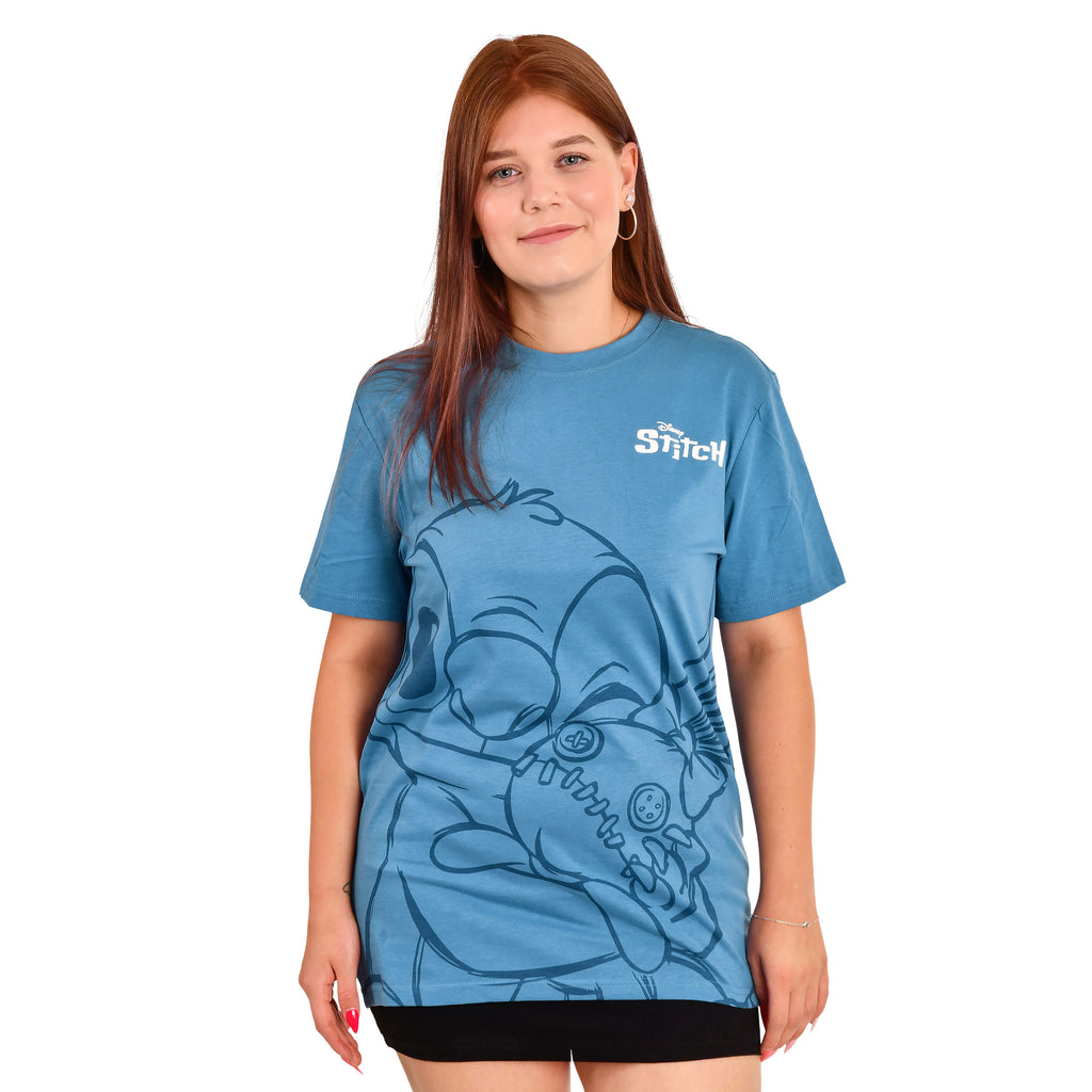 Product image Lilo & Stitch - Hugging Stitch Blue T-Shirt