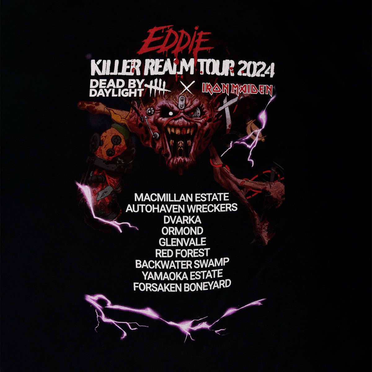 Imagen del producto Dead by Daylight x Iron Maiden - Eddie Killer Realm Tour 2024 Camiseta