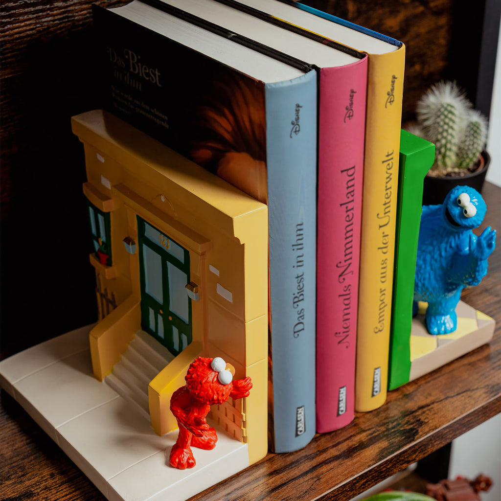 Imagen del producto Barrio Sésamo - Soportes de libros de Monstruo de las Galletas y Elmo