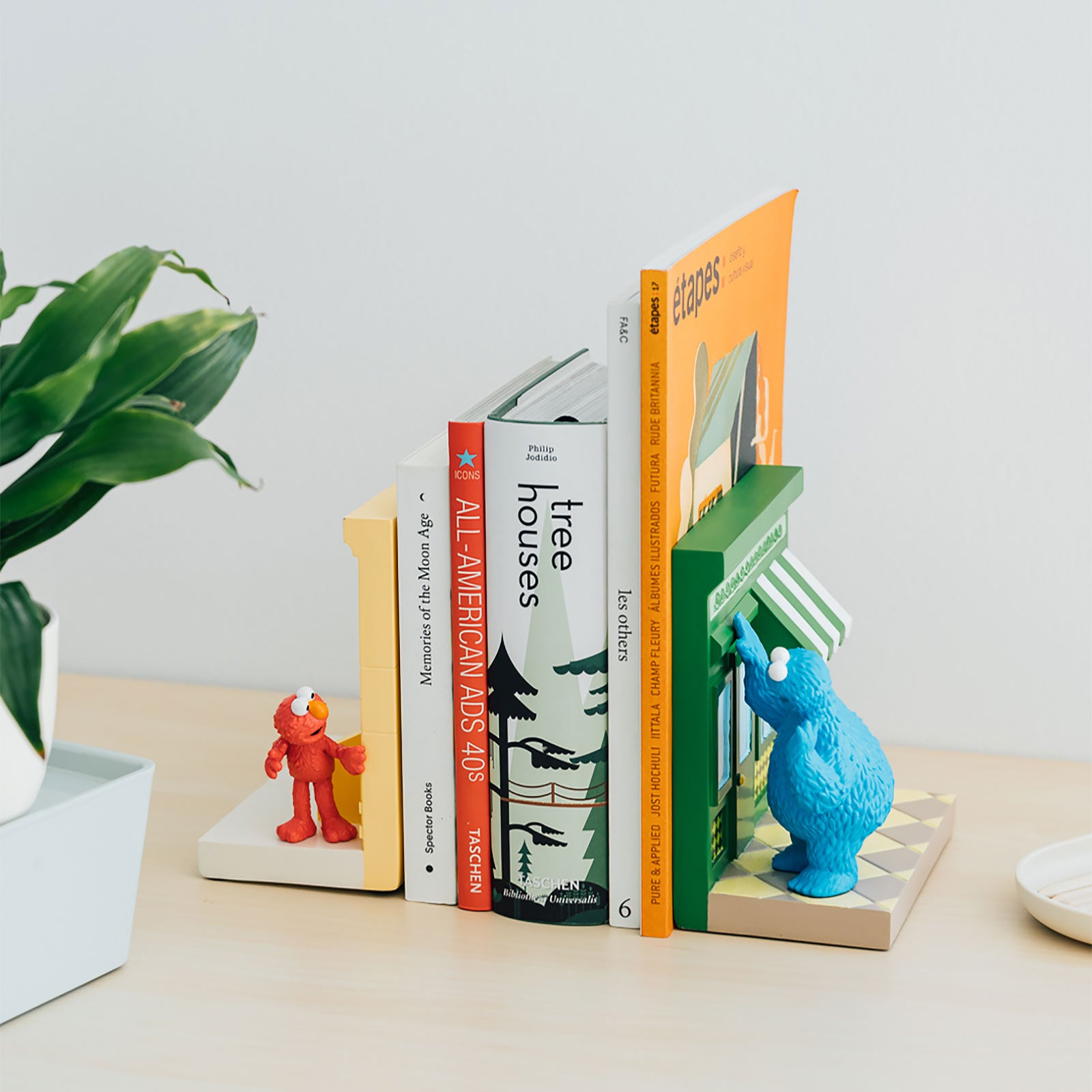 Imagen del producto Barrio Sésamo - Soportes de libros de Monstruo de las Galletas y Elmo