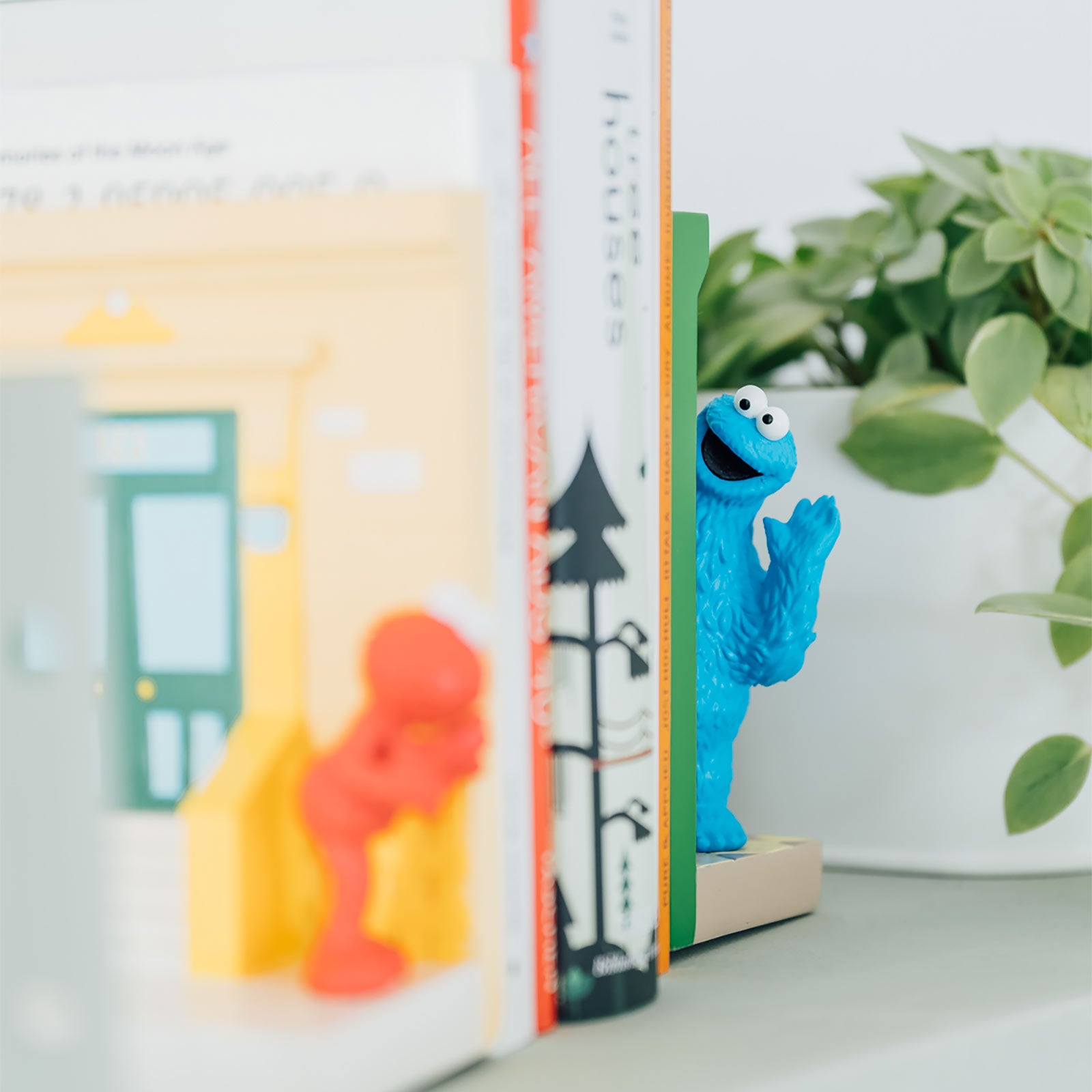 Imagen del producto Barrio Sésamo - Soportes de libros de Monstruo de las Galletas y Elmo